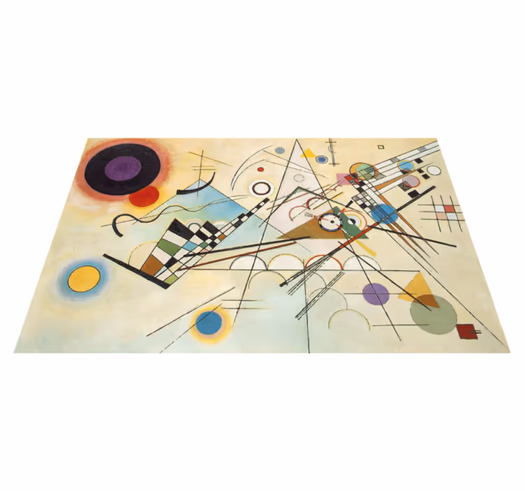 Geometric rug inspired by stunning geometric art - TenStickers