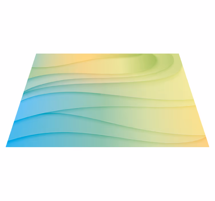 Geometric rug with contemporary abstract shapes - TenStickers
