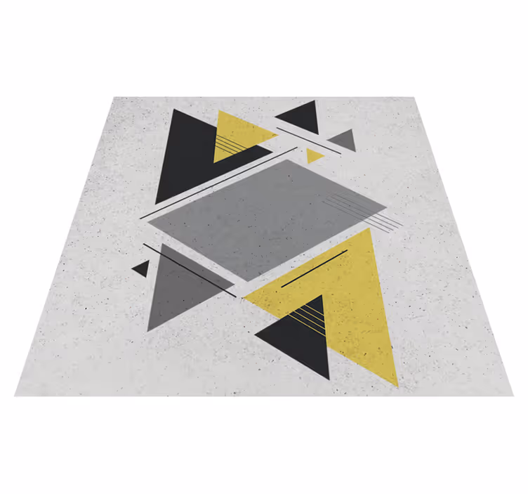 Geometric rug nordic triangles design - TenStickers