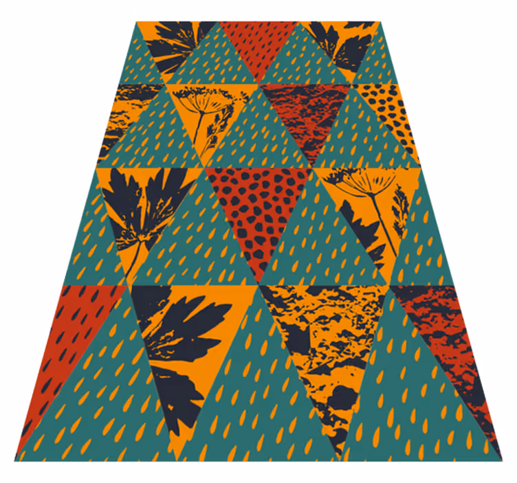 Geometric rug rain geometric design - TenStickers