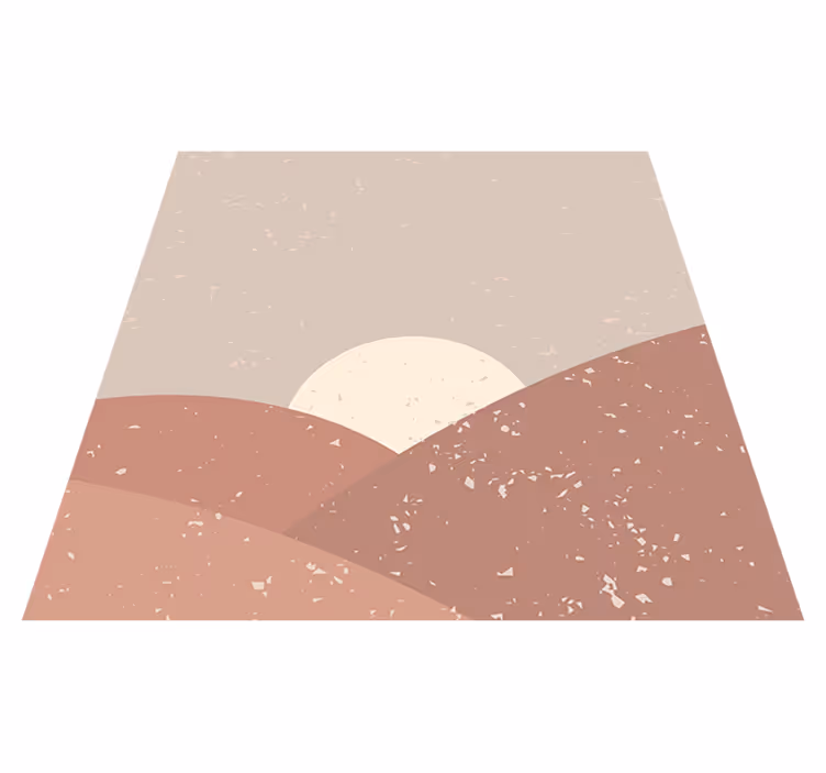 Geometric rug wall art dawn - TenStickers