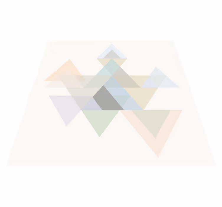 Geometric rug colorful triangle wall art - TenStickers