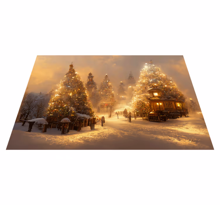Christmas rug winter wonderland - TenStickers
