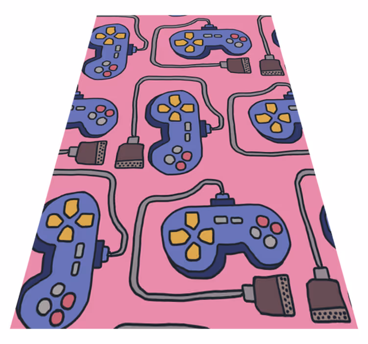 Game rug with retro controller design - TenStickers