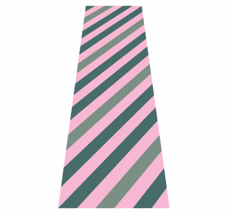Living room rug in pastel pink and green block - TenStickers
