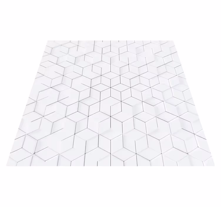 Simplistic geometric vinyl rug - TenStickers