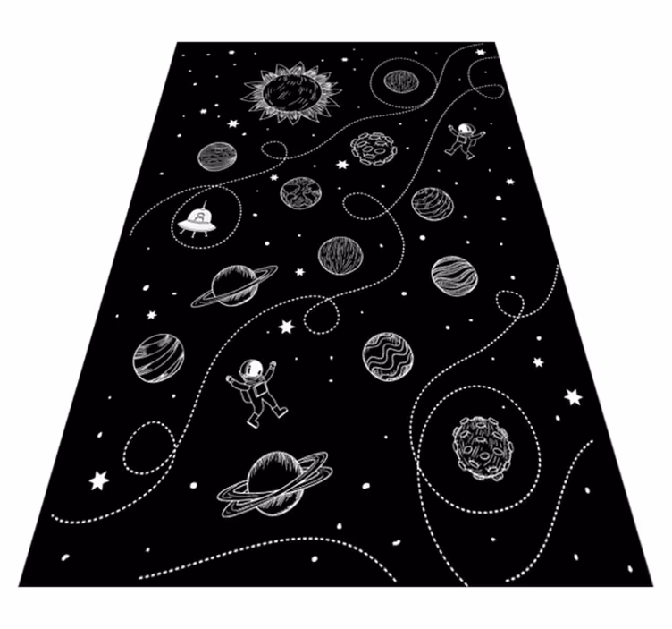 Space Exploration Theme game rug - TenStickers