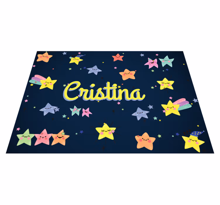 Personalized Starry custom floor mat - TenStickers