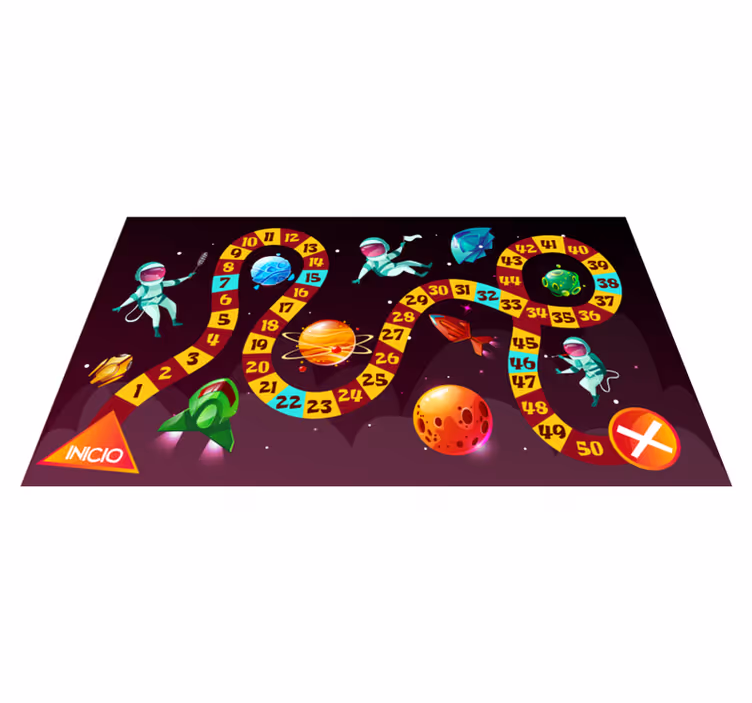 Game rug space adventure rug - TenStickers
