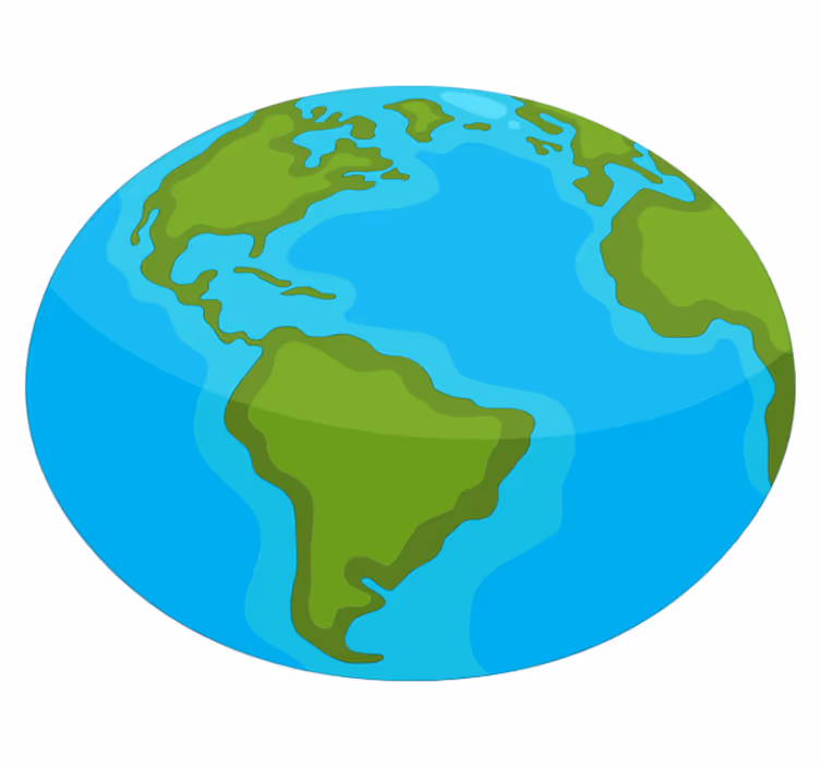 Educational World Map map rug - TenStickers