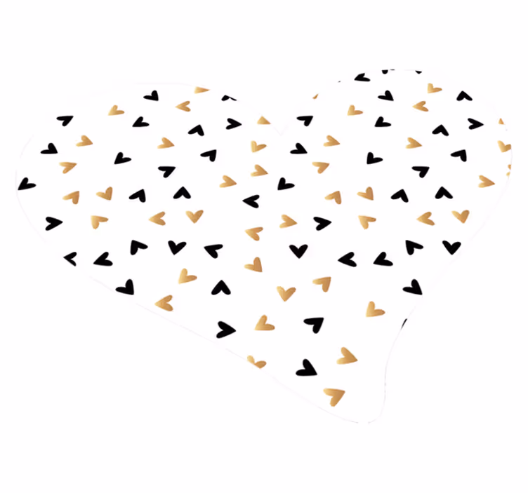 Heart Scatter Pattern geometric rug - TenStickers