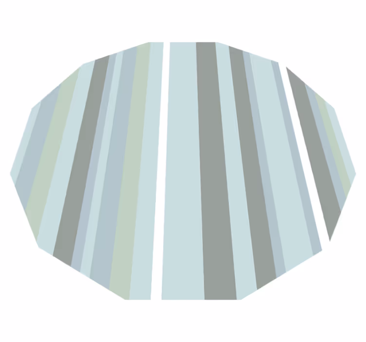 Striped Octagon stripes rug - TenStickers