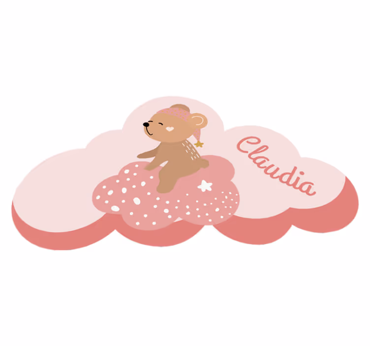 Customizable Cloud custom floor mat - TenStickers