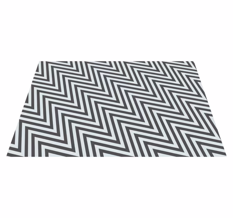 Geometric Zigzag stripes rug - TenStickers
