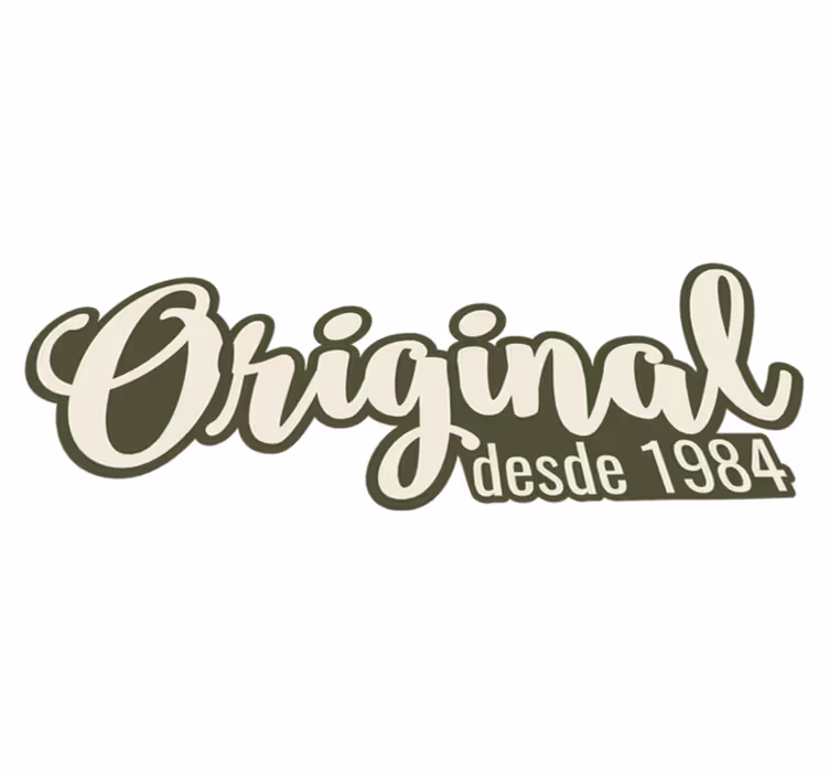 Original Since 1984 quote rug - TenStickers