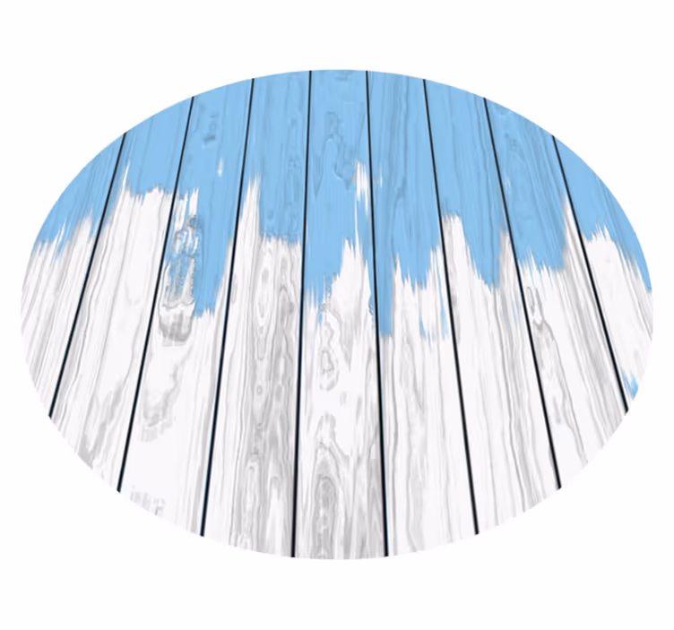 Distressed Timber wood effect rug - TenStickers