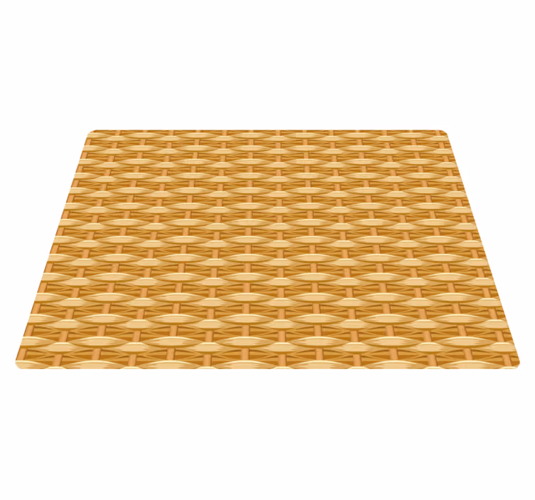 Braided texture wood effect vinyl carpet - TenStickers