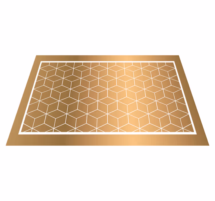 Geometric rug geometric cuboid illusion - TenStickers