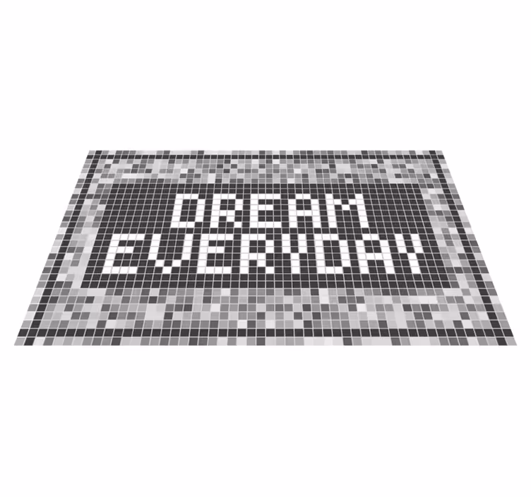 Quote rug dream every day - TenStickers