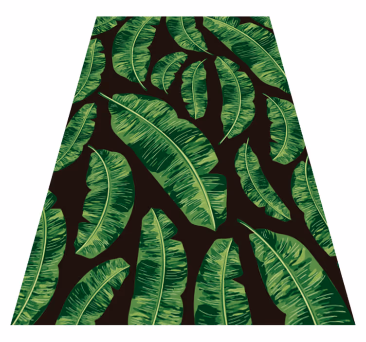 Nature rug green leaf design - TenStickers