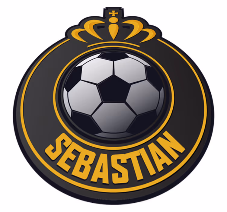 Soccer Crest Emblem custom floor mat - TenStickers