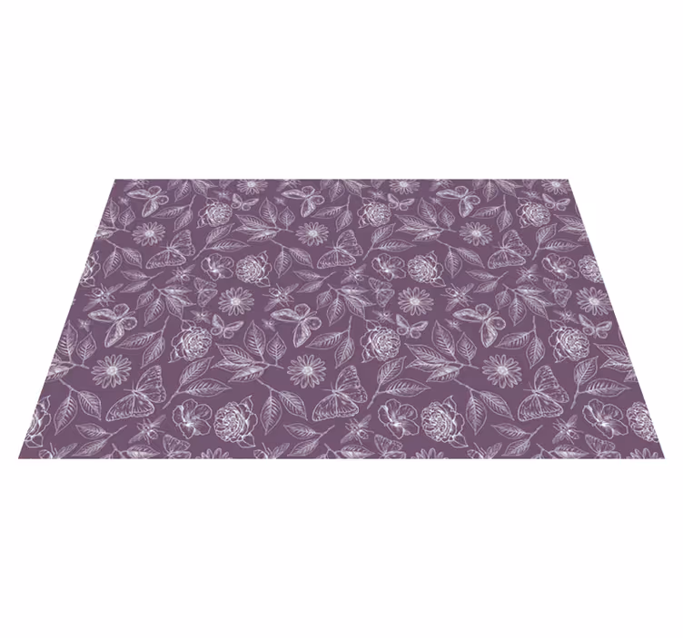 Botanical Balance floral rug - TenStickers