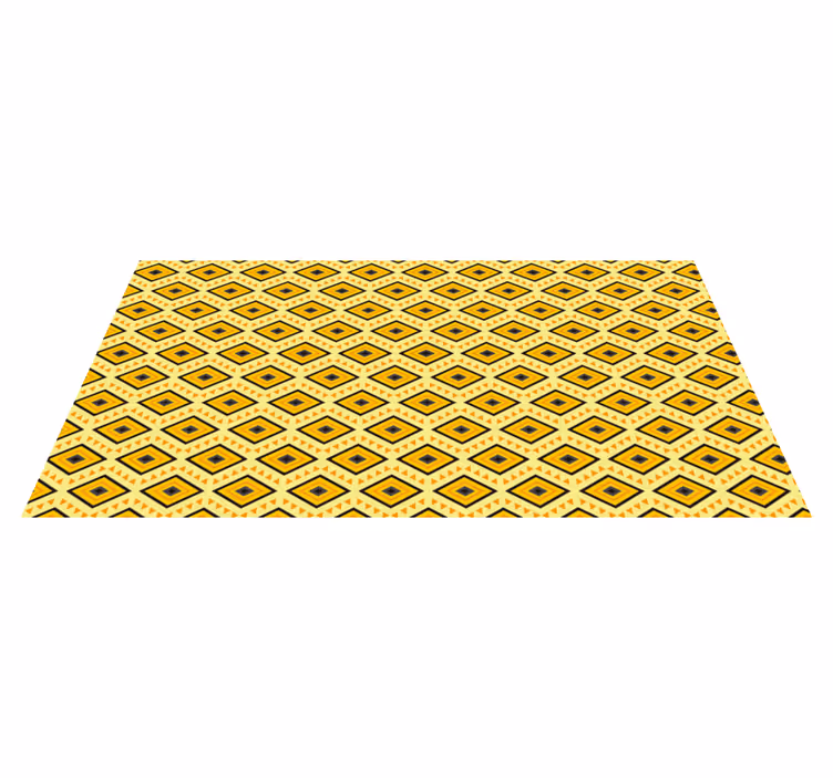 Geometric rug with square patterns - TenStickers
