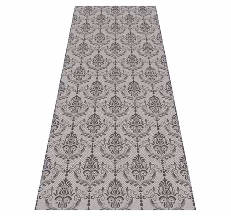 Ornamental Floral vinyl rug - TenStickers