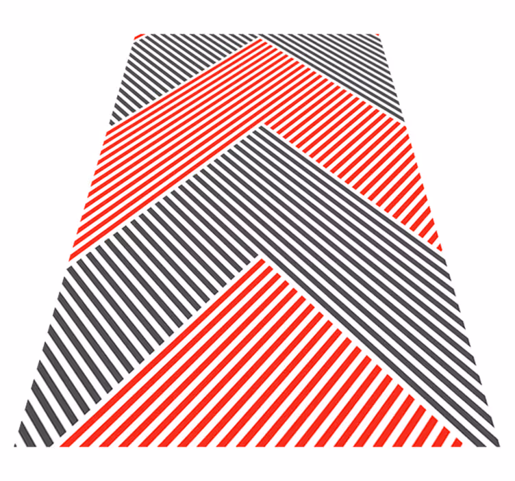 Chevron Striped Pattern stripes rug - TenStickers