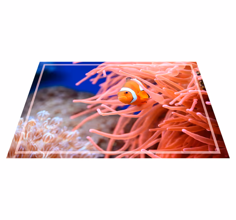 Clownfish animal vinyl rug - TenStickers