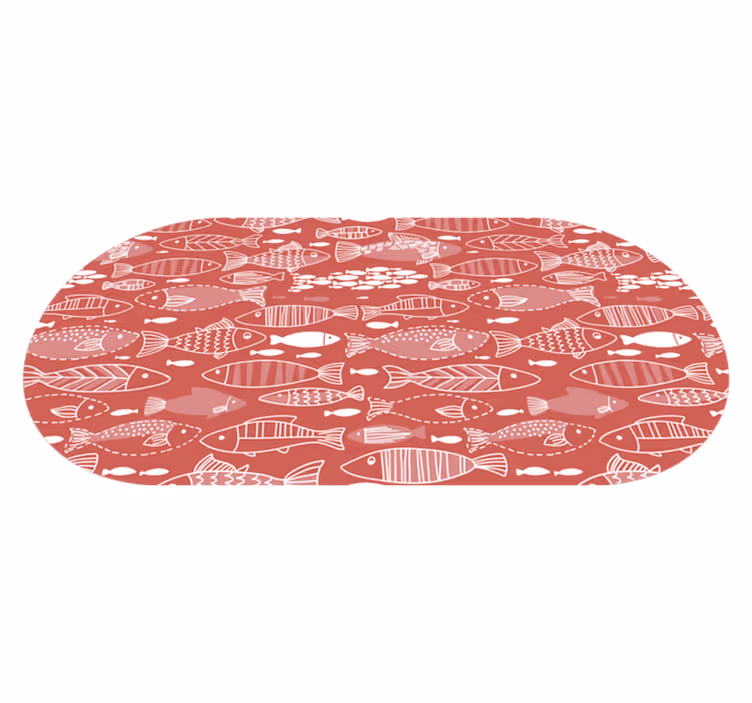 Fish Patterned Decor animal mat - TenStickers