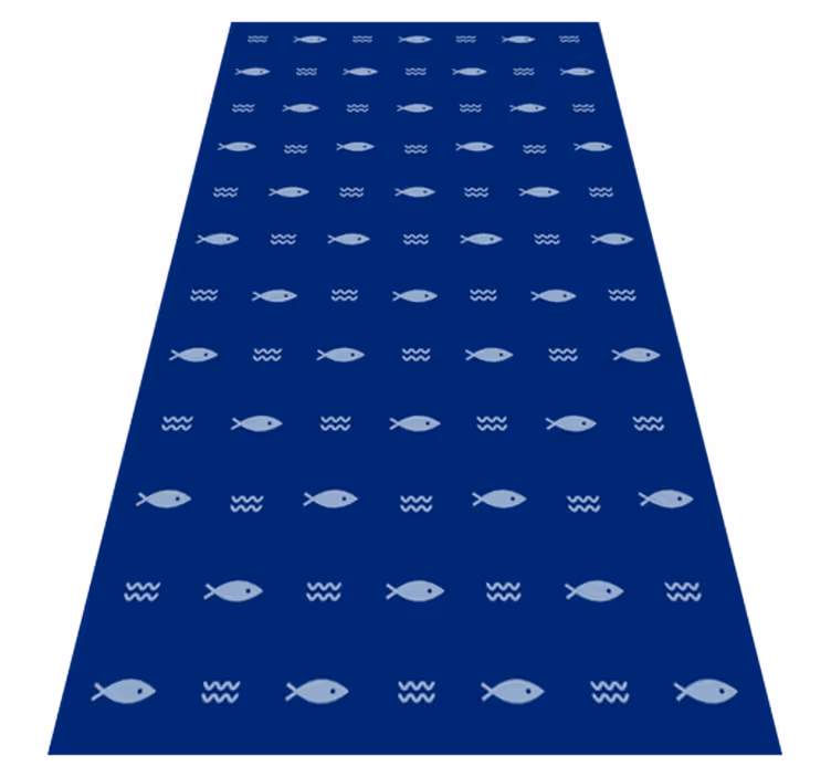 Fish Patterned Bathmat bathroom mat - TenStickers