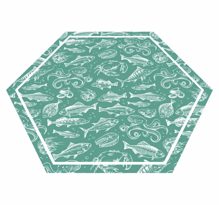 Aquatic Enchantment animal mat - TenStickers