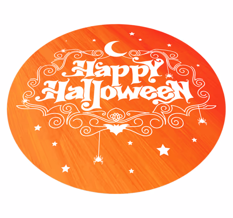 Halloween rugs halloween celebration round - TenStickers