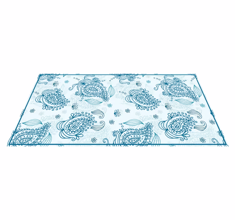 Mandala rug in mandala paisley harmony design - TenStickers