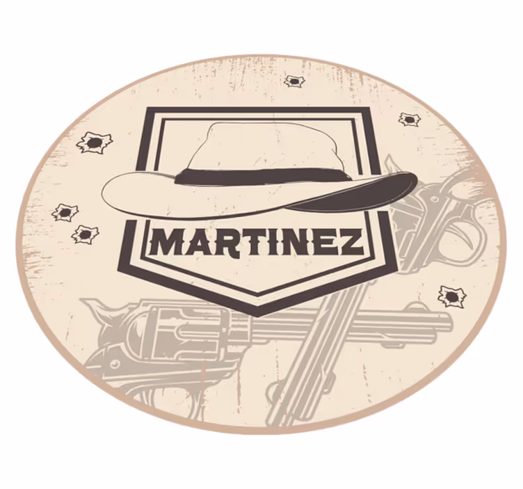 Customizable Western custom floor mat - TenStickers