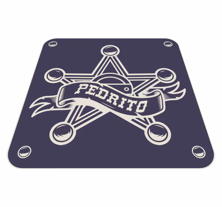 Personalized Emblem custom floor mat - TenStickers