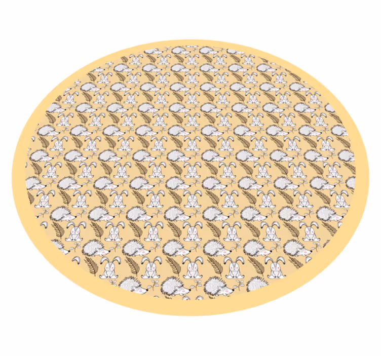 Hedgehog Illustration nursery rug - TenStickers
