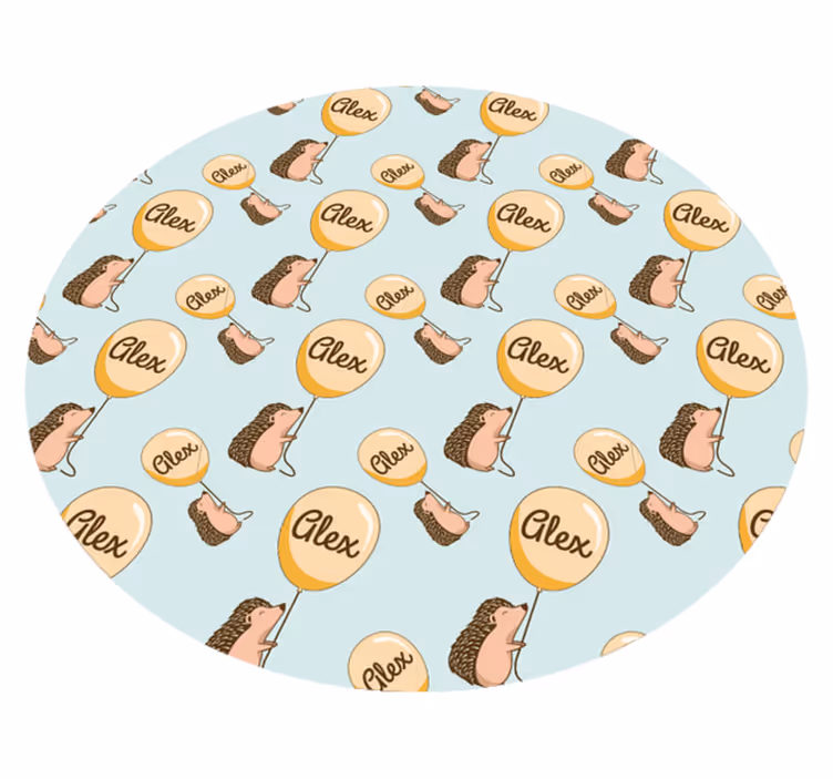 Customized Hedgehog custom floor mat - TenStickers