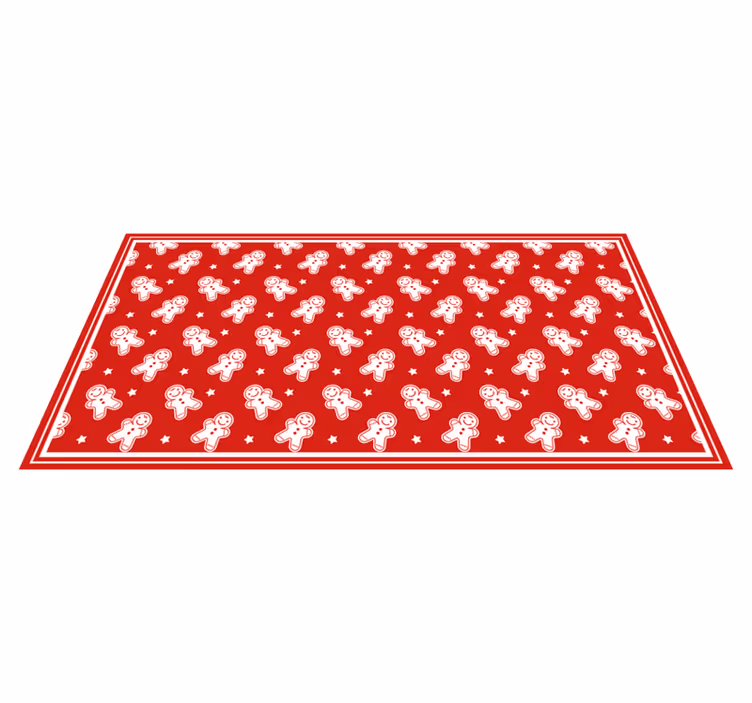 Gingerbread Festivity christmas rug - TenStickers