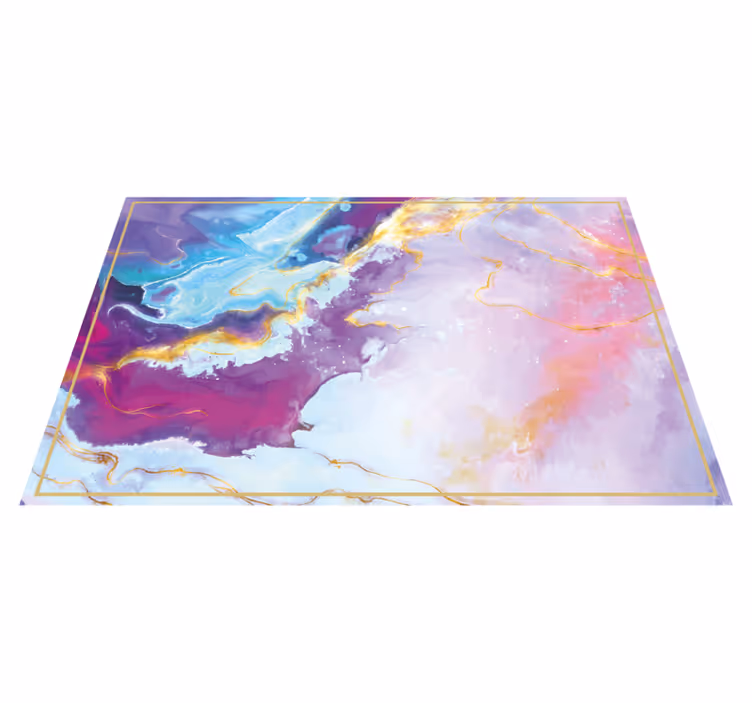 Abstract Marbled texture rug - TenStickers