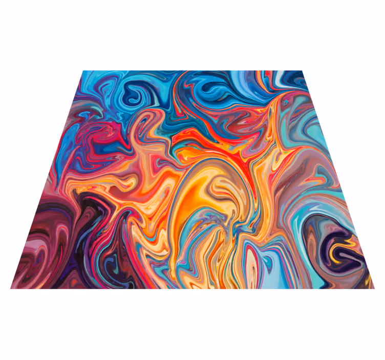 Swirling Colors texture rug - TenStickers