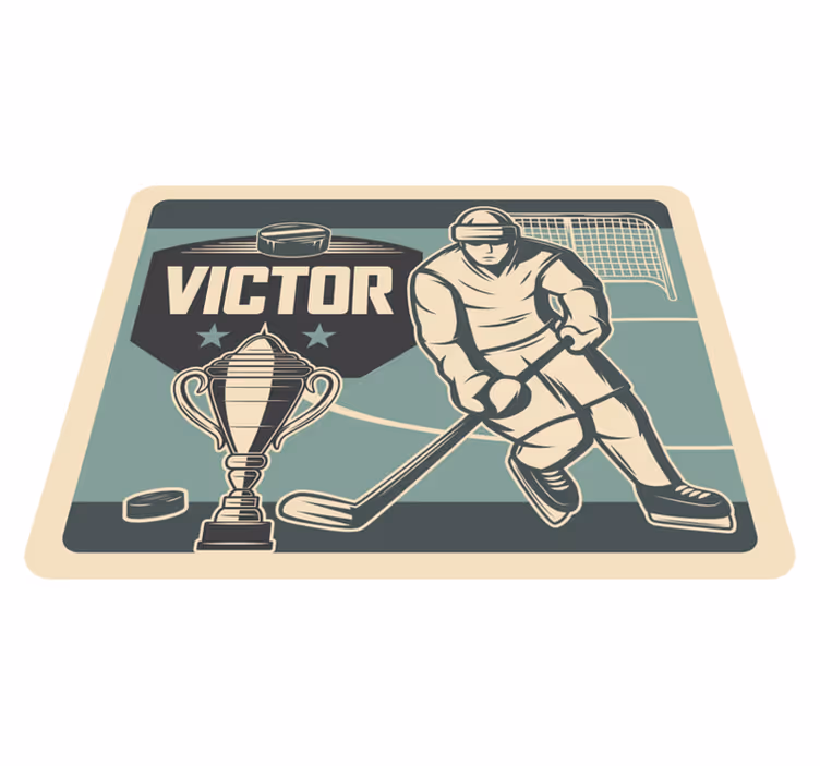Customizable Sports Graphic custom floor mat - TenStickers
