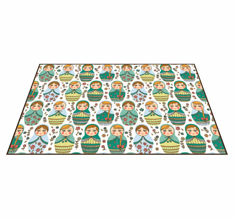 Russian Doll Motif bedroom carpet - TenStickers