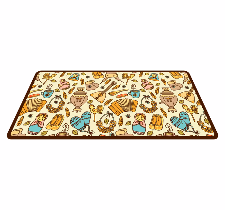 Playful Nursery Theme kids rug - TenStickers