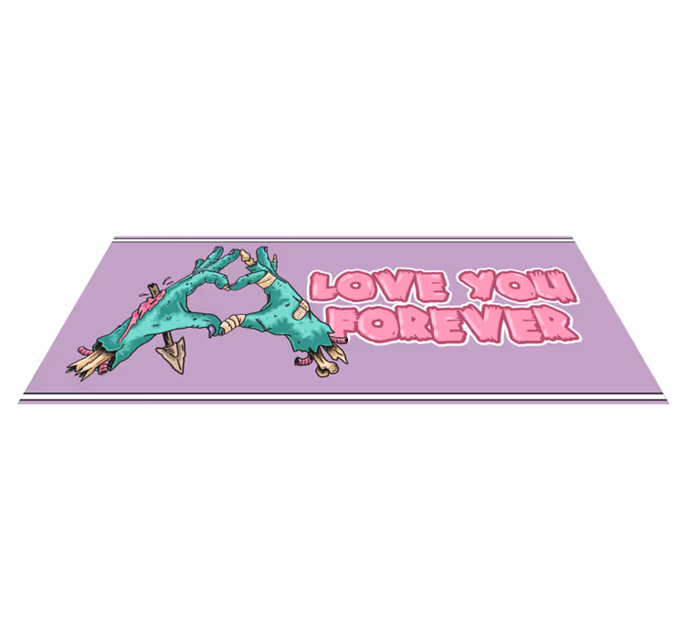 Affectionate Dinosaur Scene animal mat - TenStickers