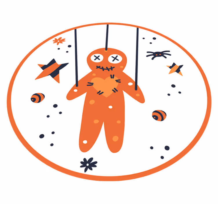 Halloween rugs halloween gingerbread design - TenStickers