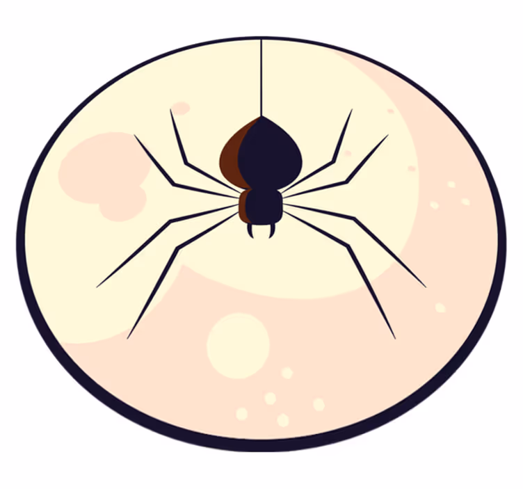 Spider Illustration halloween rugs - TenStickers