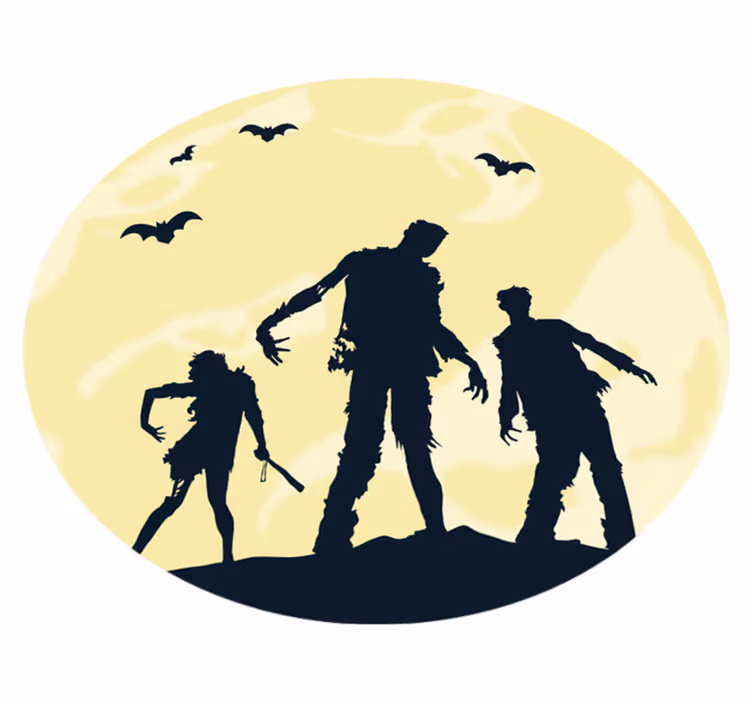 Halloween rugs with spooky silhouettes - TenStickers