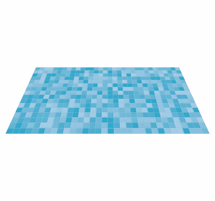 Mosaic Aqua Tiles tile carpet - TenStickers